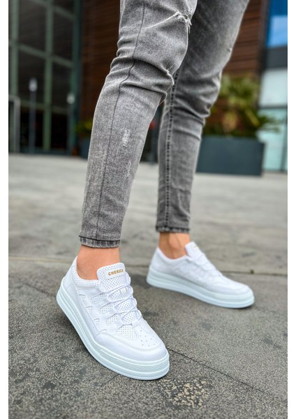 J040 C-Rey Ortopedik Taban Günlük Cilt Erkek Sneaker Spor Ayakkabı Cbt Beyaz fiyatları