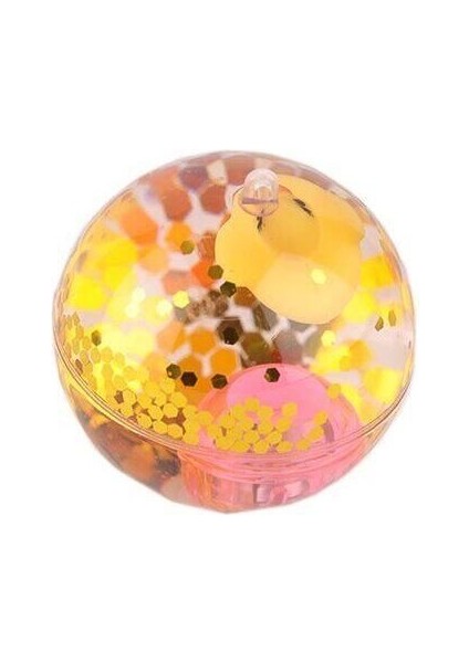 Çok Renkli Elastik Top, Eğlenceli ve Şeffaf Tasarım, 2771-1