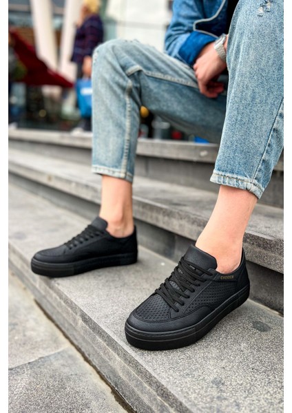 J015 First Edition Ortopedik Taban Günlük Cilt Erkek Sneaker Spor Ayakkabı Cst Siyah fırsatları