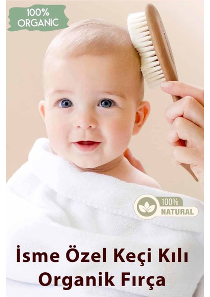 Kız Erkek Bebek %100 Pamuk Isimli Anı Battaniyesi, Organik Fırca Hediye Set STL7047 indirimleri