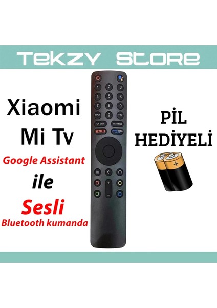 Xiaomimi Tv'lere Birebir Uyumlu Sesli Komut Özellikli Kumanda