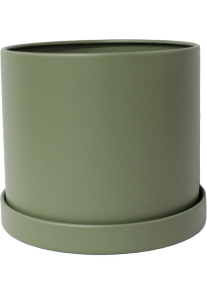 Silindir Metal Saksı 14 cm