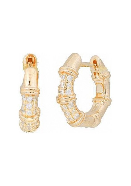 Halka Gümüş Küpe SB1897, 925 Ayar Gümüş, Ithal Ürün