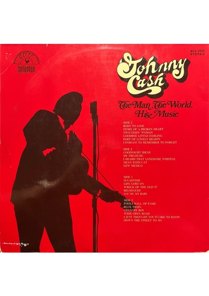 Johnny Cash The Man, The World, His Music Double Lp Plak fiyatları