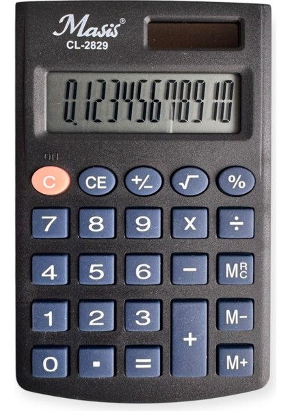 CL-2829 Pil + Güneş Enerjili Cep Boy Hesap Makinesi 12 Hane