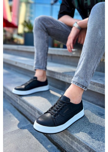 J043 Cowien Ortopedik Taban Günlük Cilt Erkek Sneaker Spor Ayakkabı Cbt Siyah fiyatları