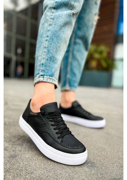 J015 First Edition Ortopedik Taban Günlük Cilt Erkek Sneaker Spor Ayakkabı Cbt Siyah modelleri