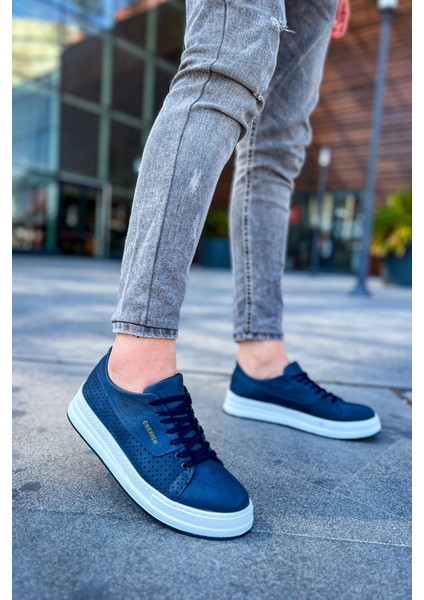 J043 Cowien Ortopedik Taban Günlük Cilt Erkek Sneaker Spor Ayakkabı Cbt Lacivert fiyatları
