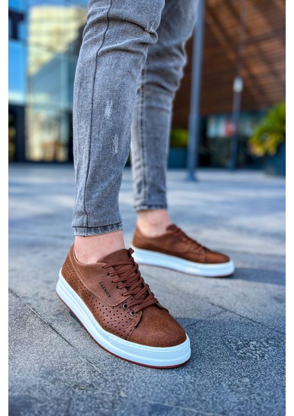 J043 Cowien Ortopedik Taban Günlük Cilt Erkek Sneaker Spor Ayakkabı Cbt Taba fiyatları