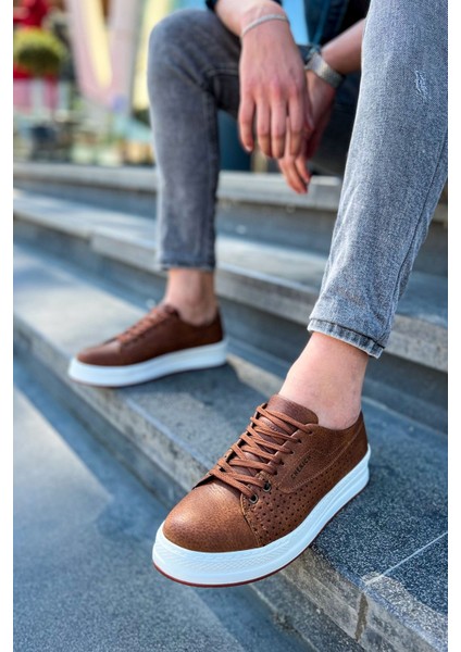 J043 Cowien Ortopedik Taban Günlük Cilt Erkek Sneaker Spor Ayakkabı Cbt Taba fırsatları