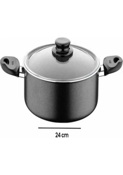 24 cm Siyah Dinamik Taş Tencere, Dayanıklı ve Şık Mutfak Gereçleri fiyatları