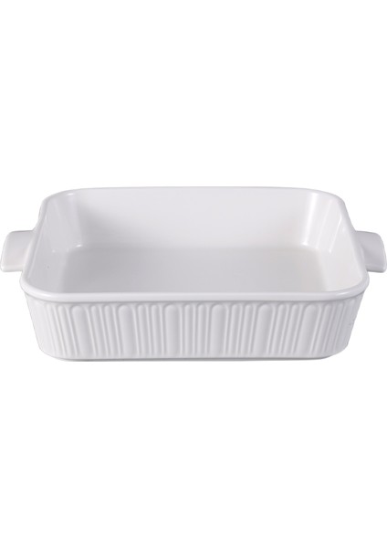 Porselen Kare Fırın Kabı 28 cm