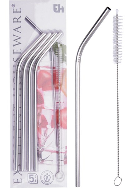 Fırçalı Paslanmaz Çelik Pipet 5 Parça
