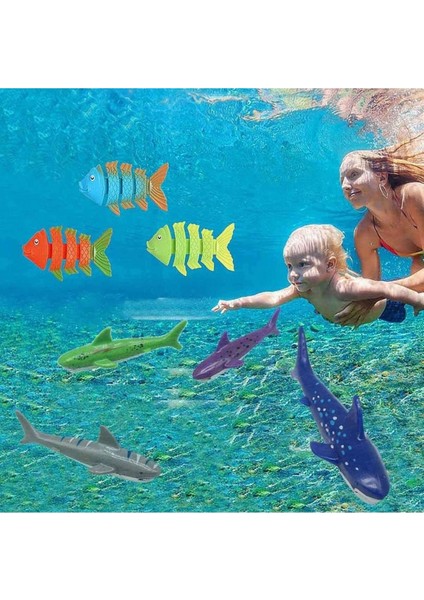 Renkli 3'lü Iskelet Balık Dalış Oyuncakları Çocuklar Için Plaj ve Havuz Eğlencesi fiyatları