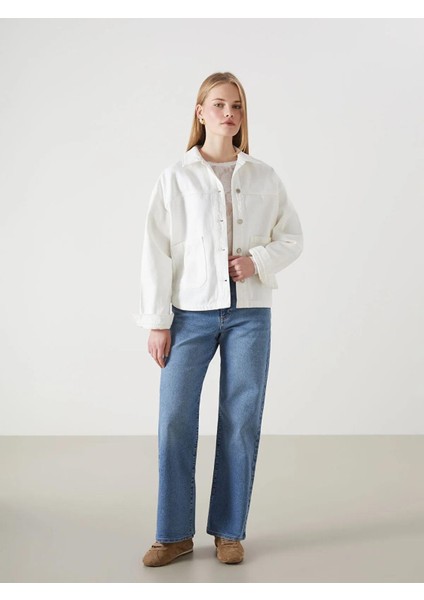 Lcw Vision Oversize Kadın Jean Gömlek Ceket (S5) fiyatları