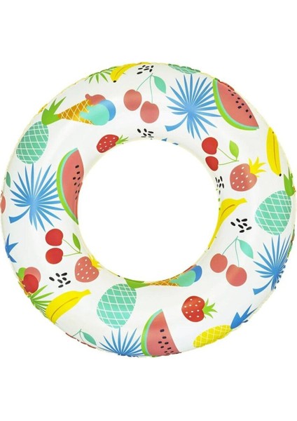 Renkli Desenli Çocuk Deniz Simidi 61CM 3-6 Yaş