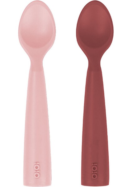 Nam Nam 2li Silikon Mama Kaşığı Pembe-Gül Kurusu