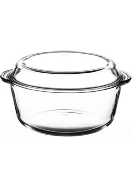 Yuvarlak Kapaklı Borcam Tencere Beyaz 3150 Cc, Dayanıklı ve Şık Mutfak Ürünü