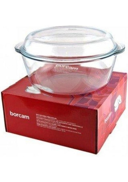 Yuvarlak Kapaklı Borcam Tencere Beyaz 3150 Cc, Dayanıklı ve Şık Mutfak Ürünü fiyatları