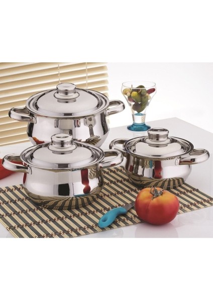 6 Parça Güveç Seti, Beyaz, Dayanıklı ve Şık Mutfak Gereçleri