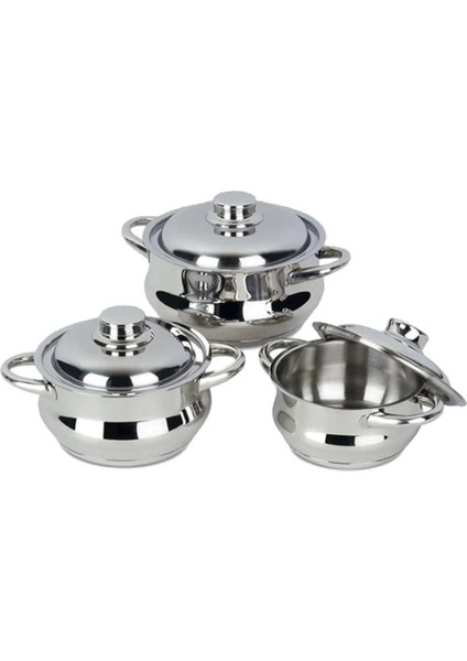 6 Parça Güveç Seti, Beyaz, Dayanıklı ve Şık Mutfak Gereçleri fırsatları