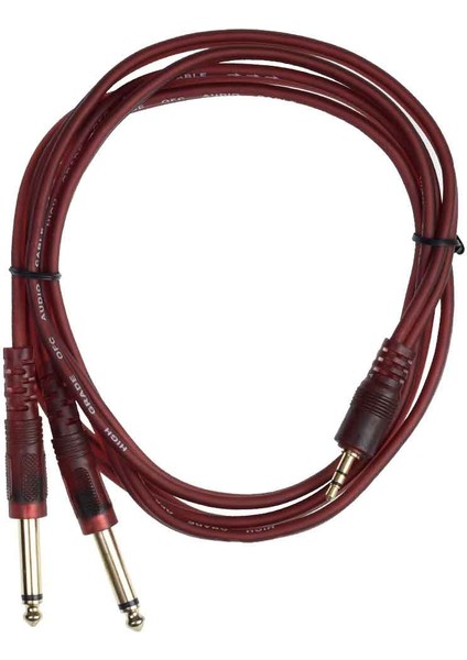 3,5 mm St 2x6,3 mm Mono Erkek 1,5 mt Slikonl MR-600