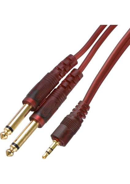 3,5 mm St 2x6,3 mm Mono Erkek 1,5 mt Slikonl MR-600