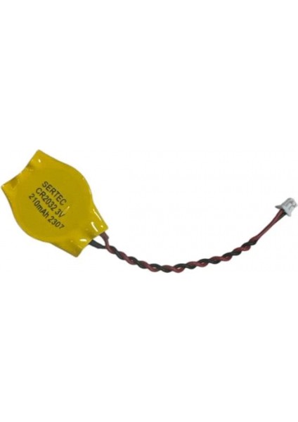 CR2032 3V Kablolu 6 cm + Konnektörlü Li-Mno2 Button Pil