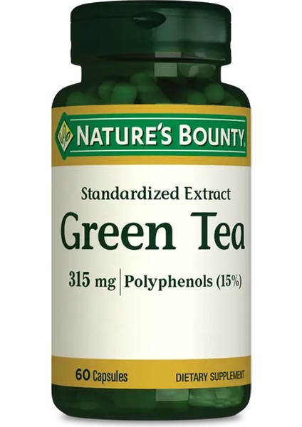 green Tea 315 mg Polyphenols 60 Kapsül modelleri