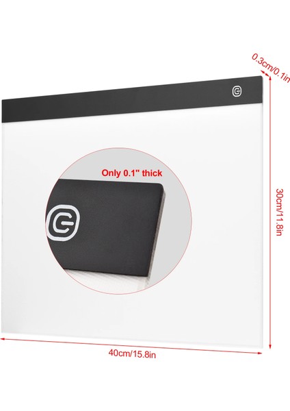 A3 LED Işıklı Çizim Tableti LED Çizim Kopyalama Tableti Eskiz Anime Portre Grafik Çizim 3mod modelleri