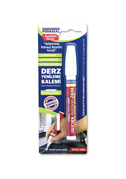Derz Kalemi Seri Beyaz 1 Adet Yedek