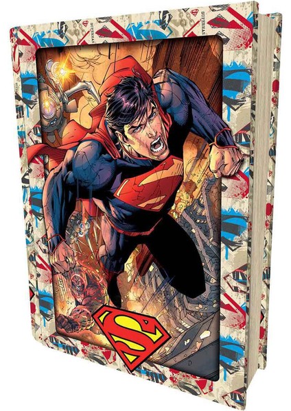 3D Puzzle Superman Metal Kutu 300 Parça
