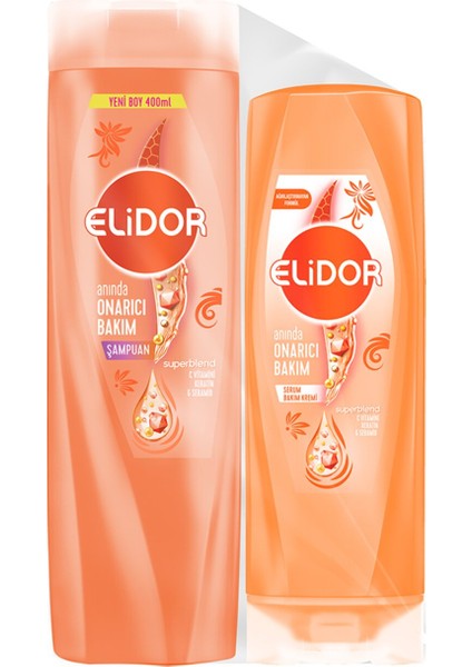 Şampuan 400 ml + Saç Kremi 200 ml