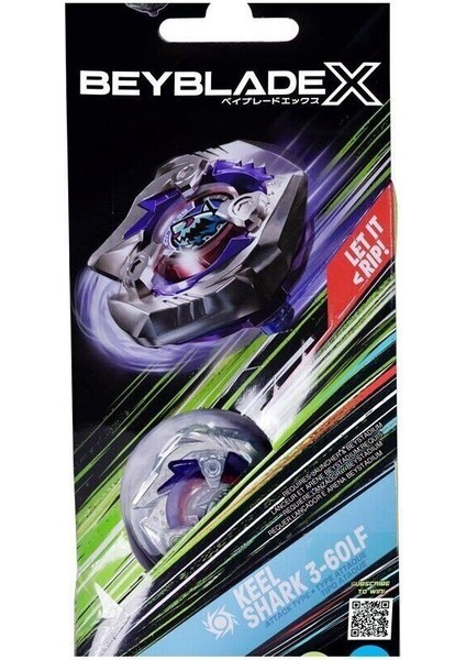 Çok Renkli Beyblade Top Keel Shark 3-60LF, Eğlenceli ve Dinamik Oyun Keyfi