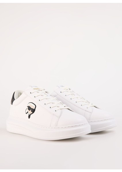 Beyaz-Siyah Erkek Deri Sneaker Kaprı Mens Karl Nft Lo Lace fiyatları