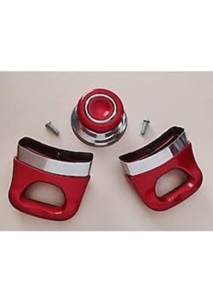 Bordo Tencere Kulp ve Tutamaç Seti, 2 Tencere ve 1 Kapak Kulbu