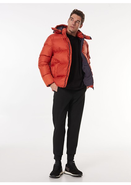 Turuncu Erkek Kapüşon Yaka Standart Fit Puffer Mont C4WM-MNT4001 fiyatları