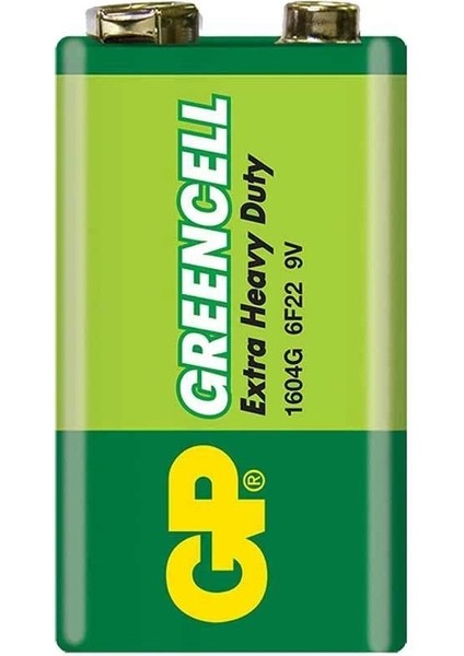 Gp 1604GLF Greencell 9 Volt Blisterli Pil Tekli (5047) fiyatları