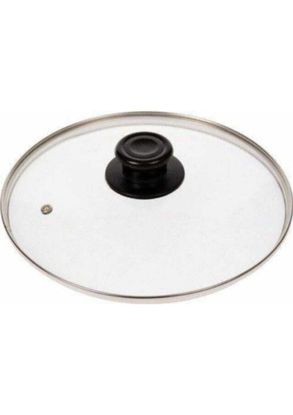 Turuncu Cam Kapak 18 cm Tüm Tencere, Tava, Sahan Için Uygun