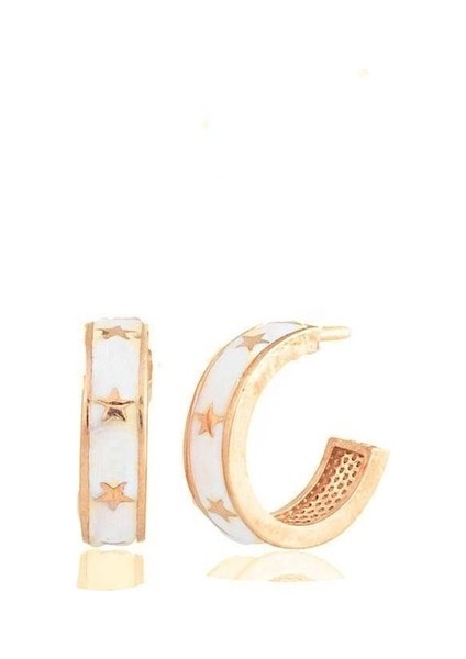 Yıldız Gümüş Küpe SB2032, 925 Ayar Gümüş