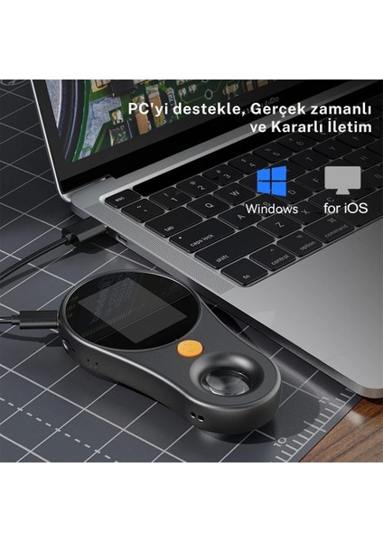 Dijital Mini El Mikroskobu 2inç Kameralı 1080P 500X Video-Fotoğraf 8led Tekstil Cilt Analizi fiyatları