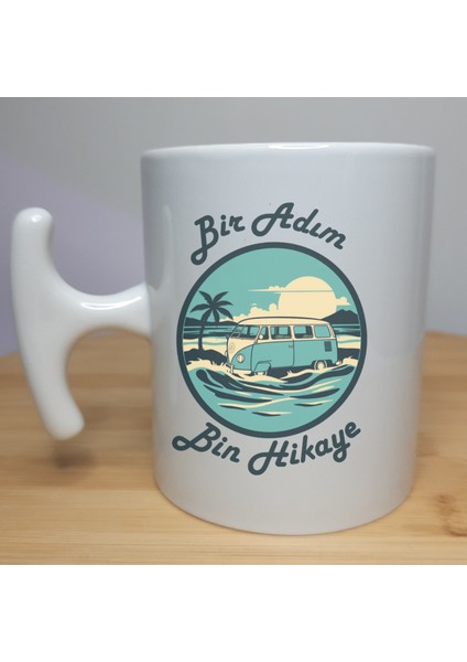 Dalga Yolcusu - 330 ml Porselen T Kulplu Kupa Bardak fiyatları