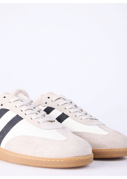 Beyaz Erkek Süet + Deri Sneaker Brock indirimleri