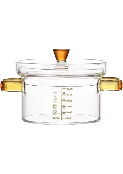 Isıya Dayanıklı Modern Cam Tencere, Şık ve Hafif, 1 Adet