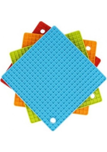 Mavi Silikon Yanmaz Yapışmaz Tava ve Tencere Altlığı, Nihale Seti