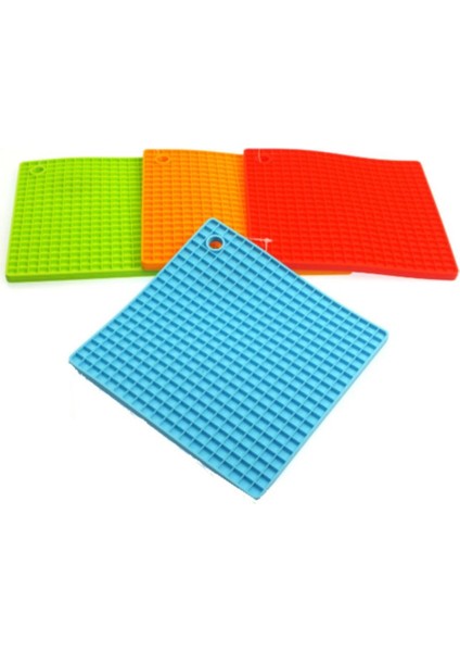 Mavi Silikon Yanmaz Yapışmaz Tava ve Tencere Altlığı, Nihale Seti modelleri