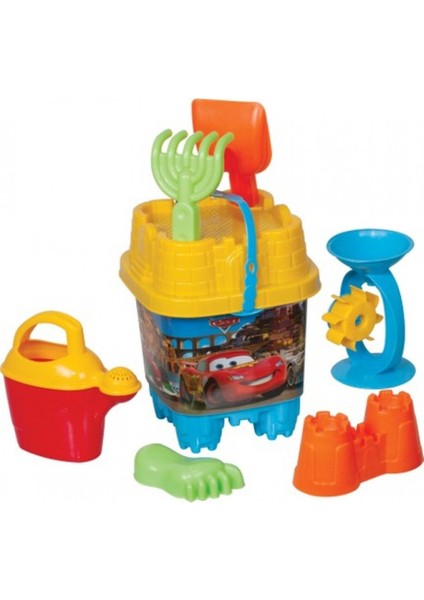 Renkli Büyük Çocuk Plaj Kova Seti Yazlık Oyun Malzemeleri