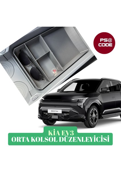 Kia EV3 Orta Konsol Düzenleyici Dayanıklı ABS Malzeme ile Estetik Çözüm