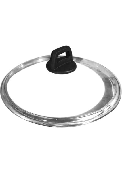 30 cm Siyah Cam Kapak, Dayanıklı ve Şık Tasarım