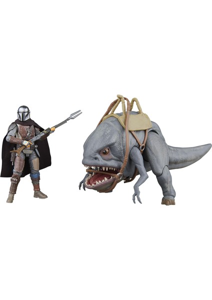 The Vintage Collection Blurrg & The Mandalorian, The Mandalorian 3.75 Inç Koleksiyon Aksiyon Figürü 2&apos;li Paket